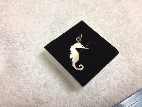 *** Sterling Silver Seahorse Charm ***