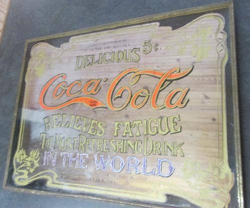 PUB MIRROR - Vintage Coca Cola Delicious 5c