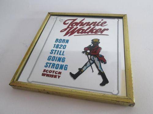 Vintage Johnnie Walker Bar Mirror