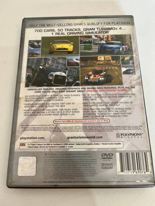 Playstation 2 Platinum games - Formula One 2001 and Gran Turismo 4