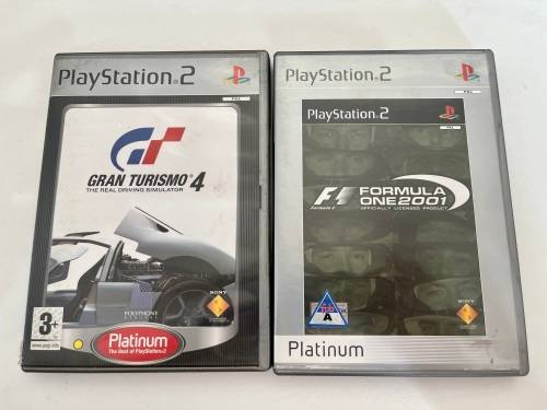 Playstation 2 Platinum games - Formula One 2001 and Gran Turismo 4