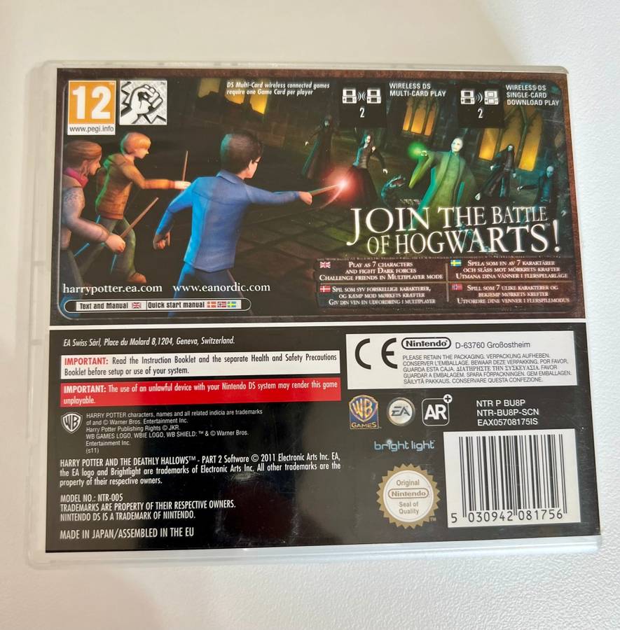 Harry Potter and the deathly hallows part 2 for Nintendo DS