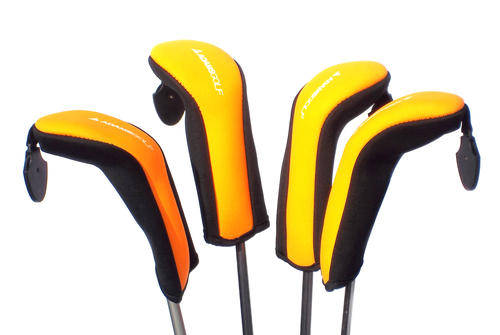A99 Adams "HYBRID COVERS" 4pcs Golf Club Neoprene Headcover - Black/Orange "NOT FOR WOOD!"