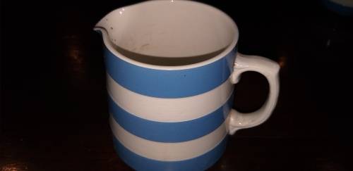 Lovely  Blue and White TG Green  Cornishware jug