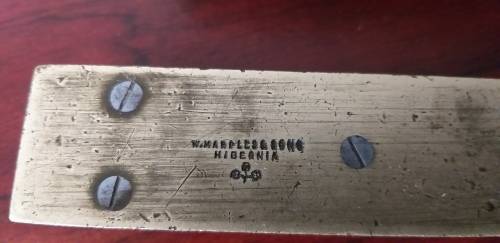 Two Vintage collectable Marples Brass and Mahogony Spirit Levels