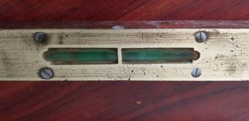 Two Vintage collectable Marples Brass and Mahogony Spirit Levels