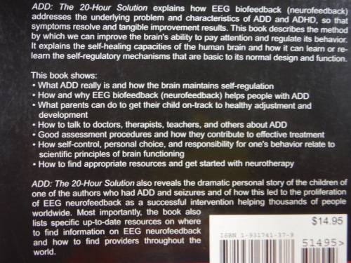 Pair of ADHD Books - Dr Bob's Guide to Stop ADHD in 18 Days and ADD : The 20-Hour Solution