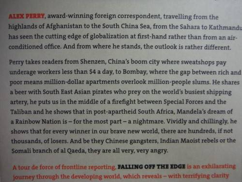 Falling Off the Edge : Globalization, World Peace & Other Lies - Alex Perry