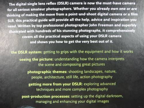 Collins Digital SLR Handbook - Hardcover - John Freeman