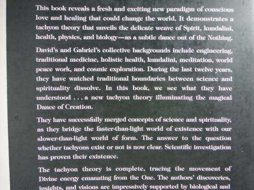 Tachyon Energy : A New Paradigm in Holistic Healing - David Wagner