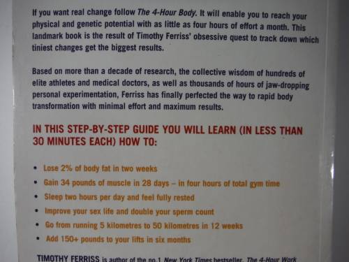 The 4-Hour Body - Timothy Ferriss
