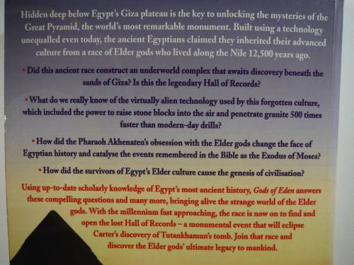 Gods of Eden : Egypt`s Lost Legacy and the Genesis of Civilisation - Andrew Collins