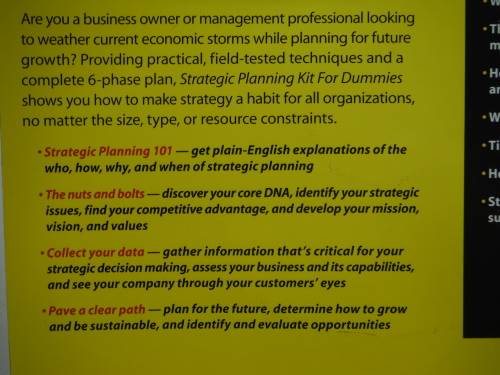 Strategic Planning Kit for Dummies - Erica Olsen