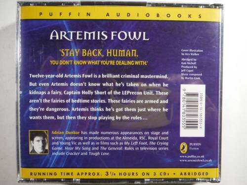 Artemis Fowl - Eoin Colfer - Audiobook on 3 CDs