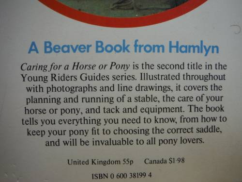 A Pair of Books on Horse and Pony Care - Young Riders Guides