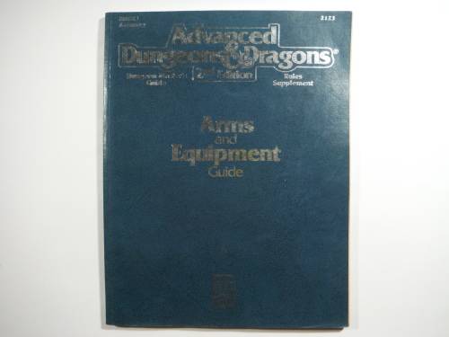 Advanced Dungeons and Dragons 2nd Edition : Dungeon Master`s Guide - Arms and Equipment Guide