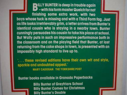 Billy Bunter`s Double - Paperback - Frank Richards - 1983