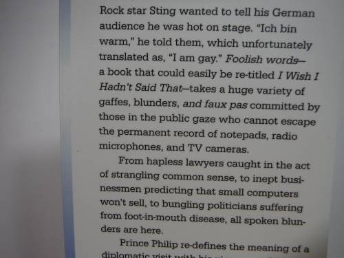 Foolish Words : The Most Stupid Words Ever Spoken - Paperback - Laura Ward
