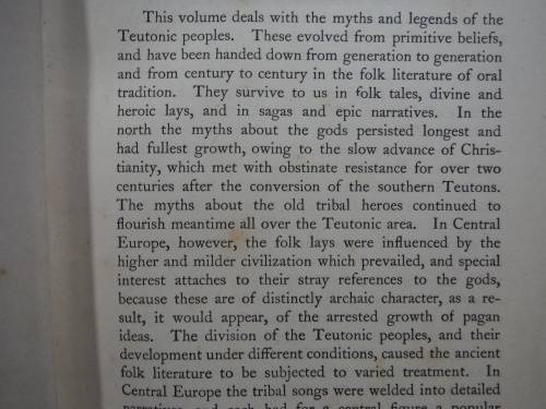 Teutonic Myth and Legend - Donald A. Mackenzie - Published 1912 - Rare Find