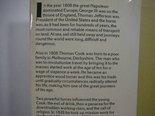 The Romantic Journey : The Story of Thomas Cook and Victorian Travel - Edmund Swinglehurst