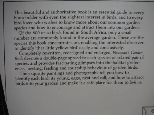 Newman`s Garden Birds - Hardcover - Kenneth Newman - 1992