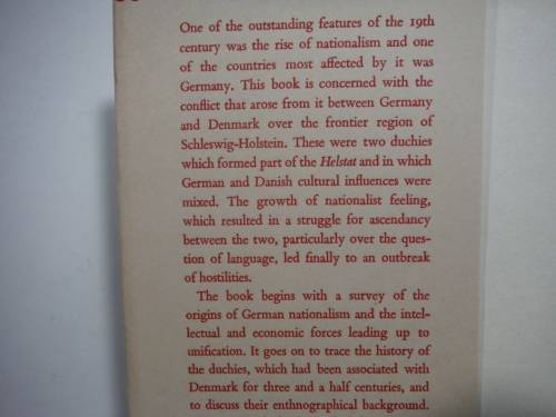 Schleswig-Holstein 1815-48 : A Study in National Conflict - W.Carr 1963