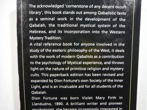 The Mystical Qabalah - Paperback - Dion Fortune - 1987 Edition