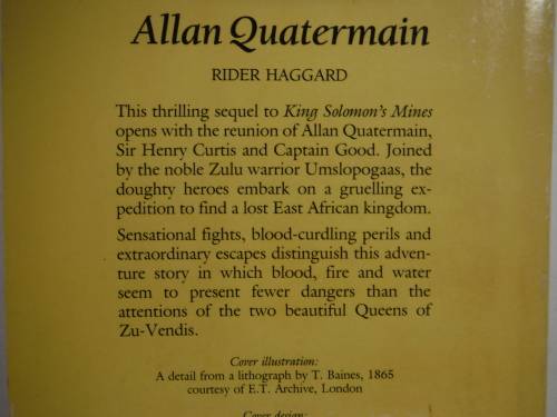 Allan Quatermain - Paperback - Rider Haggard
