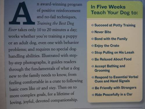 Training the Best Dog Ever : A 5-Week Program - Dawn Sylvia-Stasiewicz