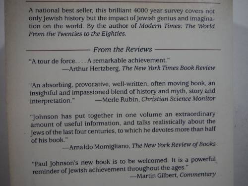 A History of the Jews - Paperback - Paul Johnson