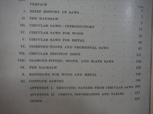 Saws and Sawing Machinery - Hardcover - Eric N. Simons - 1946