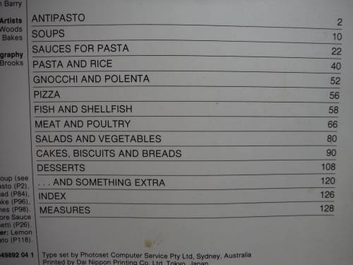 The Australian Women`s Weekly : Italian Cooking Class Cookbook