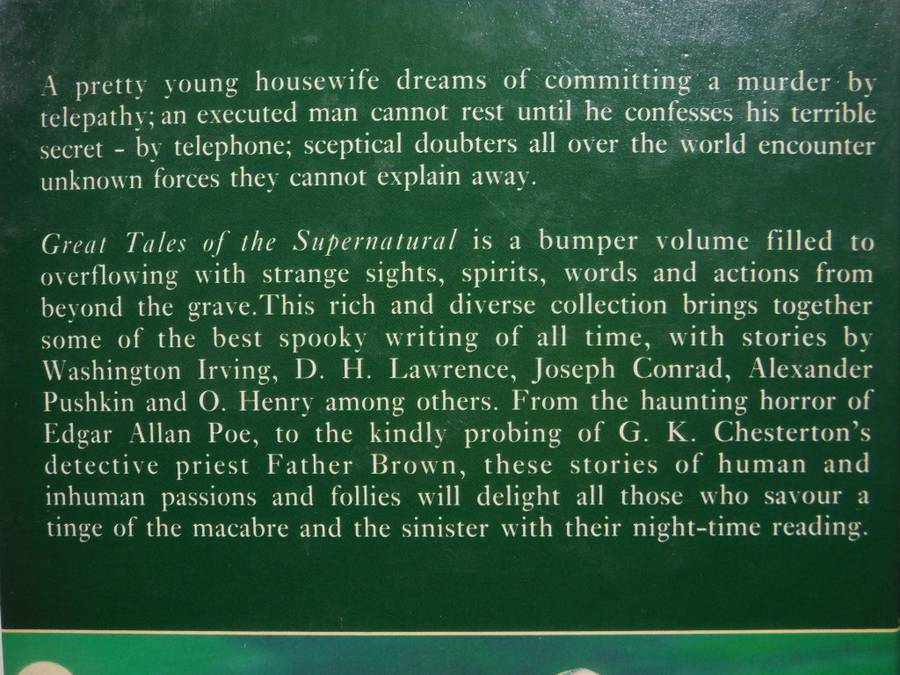 Great Tales of the Supernatural - Hardcover - Chancellor Press