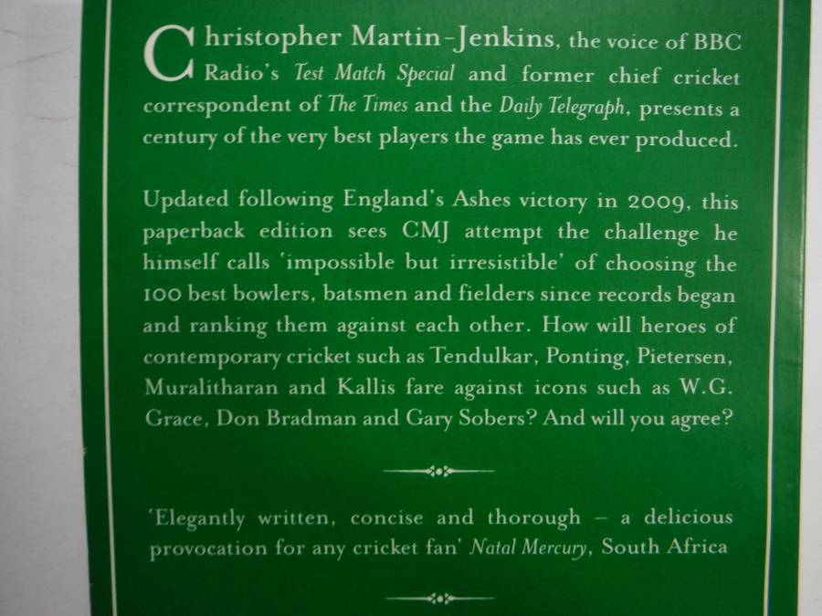 The Top 100 Cricketers of All Time - Paperback - Christopher Martin-Jenkins