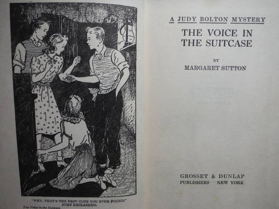 A Judy Bolton Mystery : The Voice in the Suitcase - Hardcover - Margaret Sutton - 1935