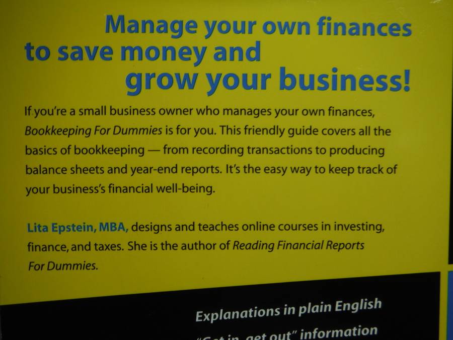 Bookkeeping for Dummies - Softcover - Lita Epstein, MBA