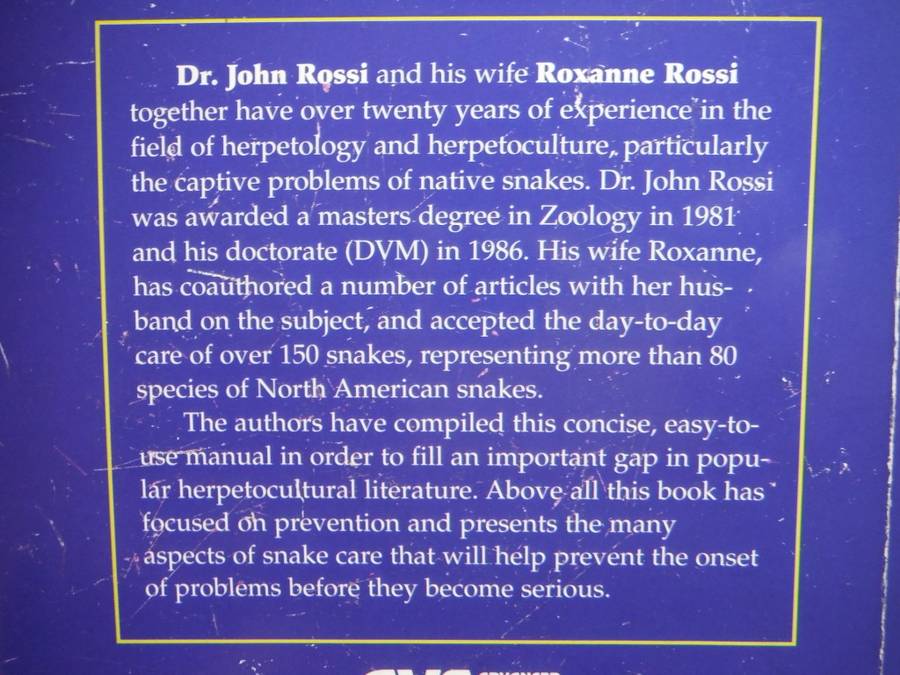 What`s Wrong with My Snake? - Softcover - John Rossi D.V.M., M.A.