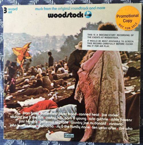 WOODSTOCK LP MUSIC FROM ORIGINAL SOUNDTRACK