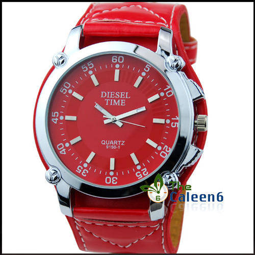 *** DIESEL TIME*** Oversized Quartz Luminous Hands Wrist Watch Senoras Relo