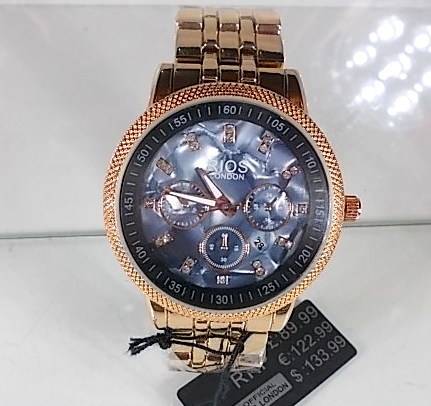** PRIMA**!!  DESIGNER RI0S LONDON PREMIUM QUALITY  MEN/LADIES UNISEX ROSE GOLD WATCH