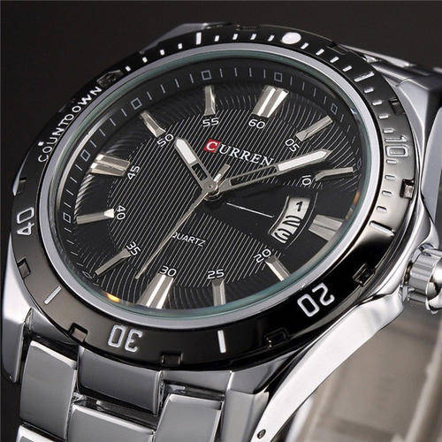 ** Luxury All Steel- CURREN BRAND ( M8110 )-Stainless-Steel-Mens-Date-Analog-Quartz-*