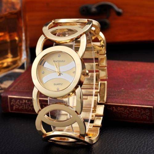 --***LADIES ** HOT FASHION **BAOSAILI GOLD QUARTZ DRESS WATCH**