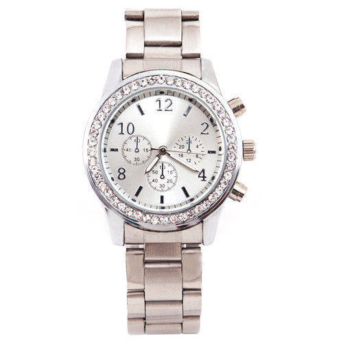 --******** LADIES/MEN GENEVA  DESIGNER STYLE  STAINLESS STEEL QUARTZ WATCH**