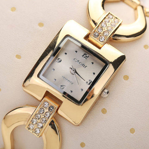 --***LADIES ** EXQUISITE FINISH ** CALDI GOLD QUARTZ DRESS WATCH**