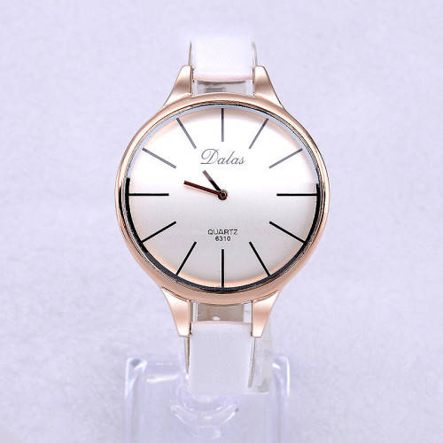 --***LADIES ** BIG DIAL *CURVED ROSE GOLD **QUARTZ WATCH**