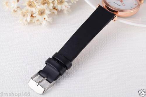 --***LADIES **New Fashion UK Geneva 3634 Brand Colorful White /RED Leather Strap Quartz Watch