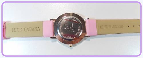 --$149- Womens** BEAUTIFUL UNIQUE* Elixer Rose** Gold Dial Pink Leather  Belt.*