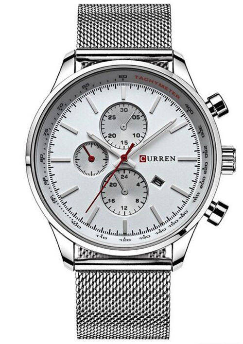 ***CURREN Luxury Watch Men Steel Quartz Calendar Date Wristwatch