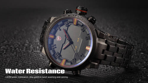 * $99.99 *SHARK*BIG HEAVY* -Luxury Men Digital LED Date Day Quartz Military Sport Wrist Watch
