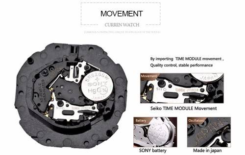 ***CURREN Luxury Watch Men Steel Quartz Calendar Date Wristwatch